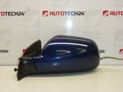 Linker spiegel Peugeot 307 blauw metallic 8149AW