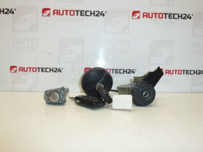 Set sloten plus twee sleutels Peugeot 207 4162KF 4162NV