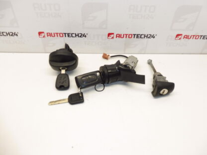 Slotenset plus twee sleutels Peugeot 207 4162KF 4162NW